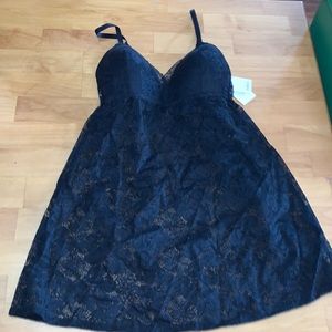 New Auden 2pc Lingerie set size med black lace